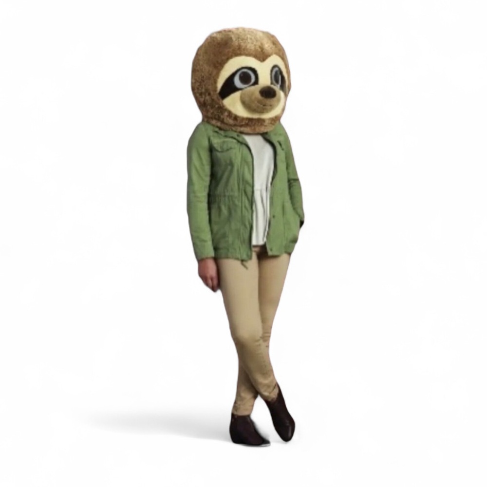 Dan Dee Big Greeter Plush Sloth Mascot Costume Head